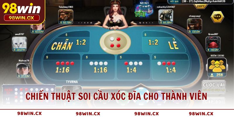 Chiến thuật soi cầu xóc đĩa cho thành viên